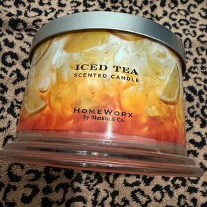 HomeWorx Iced Tea Scented Candle - Orange and White